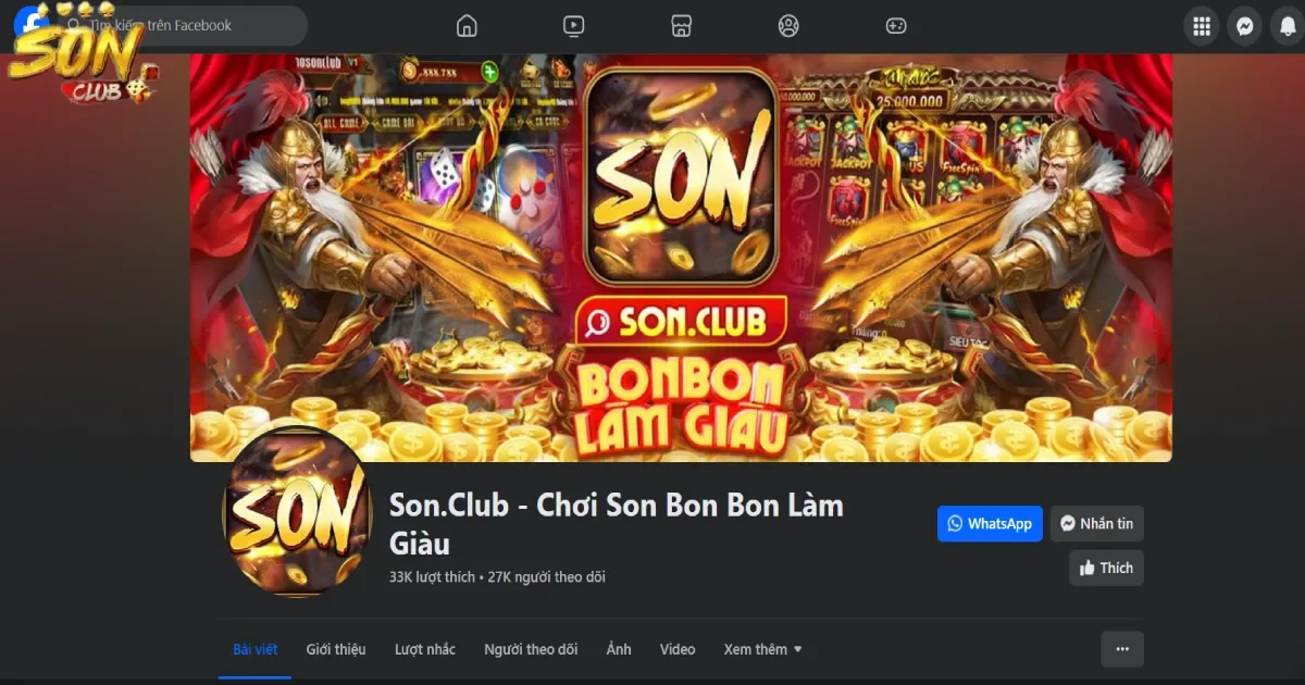 Cách thức liên hệ SONCLUB để được hỗ trợ giải đáp thắc mắc 3 Inbox qua Fanpage của SONCLUB