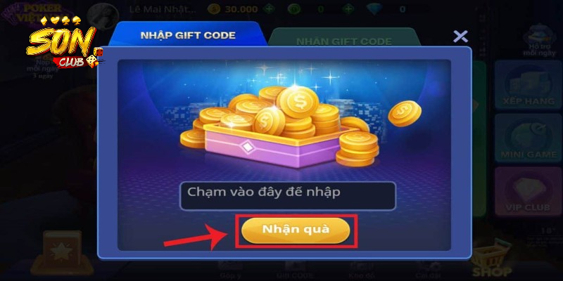 Giftcode game bài SonClub và những điều cần biết trước khi sử dụng 1 Giftcode game bài SonClub là gì?